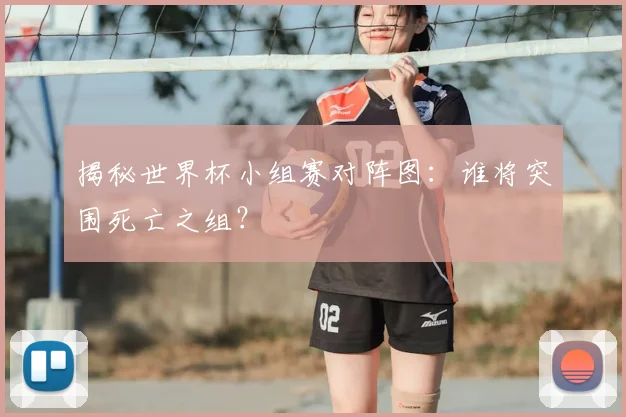 揭秘世界杯小组赛对阵图:谁将突围死亡之组?