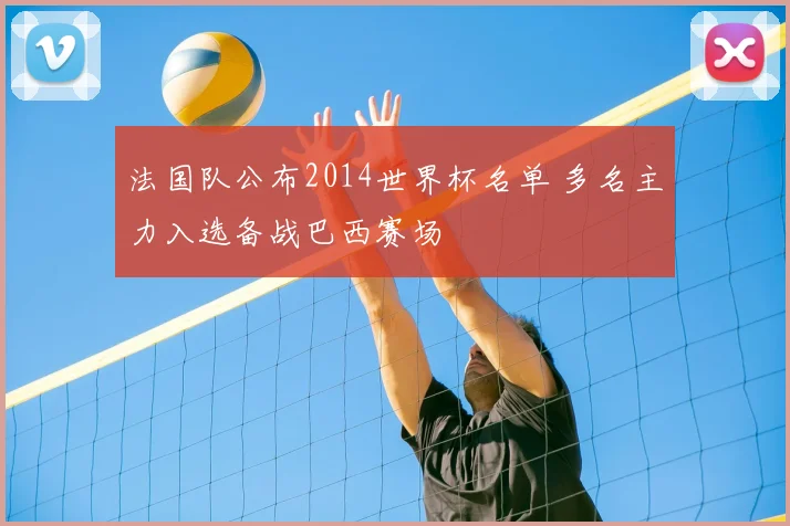 法国队公布2014世界杯名单 多名主力入选备战巴西赛场